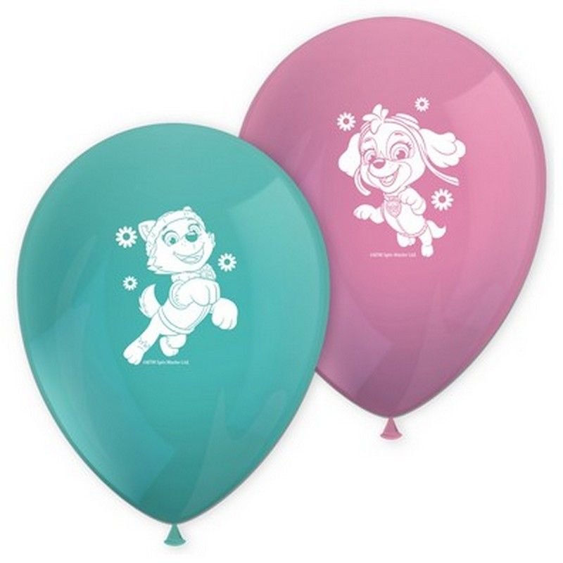 8 ballons en latex Skye Pat' Patrouille