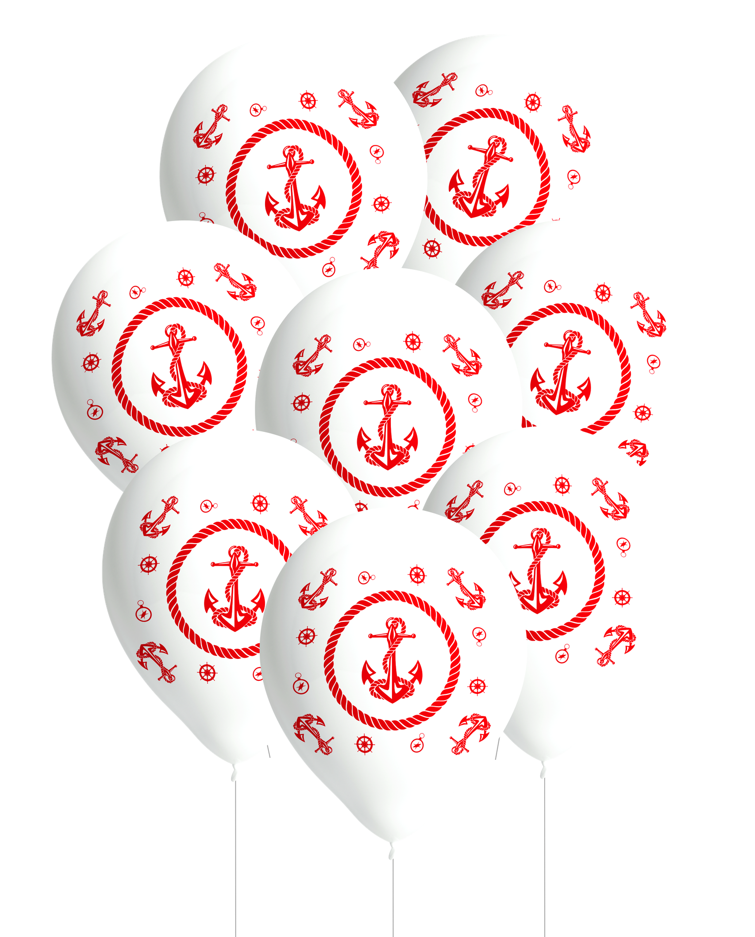 8 palloncini in lattice Anchor Nautic da 27 cm