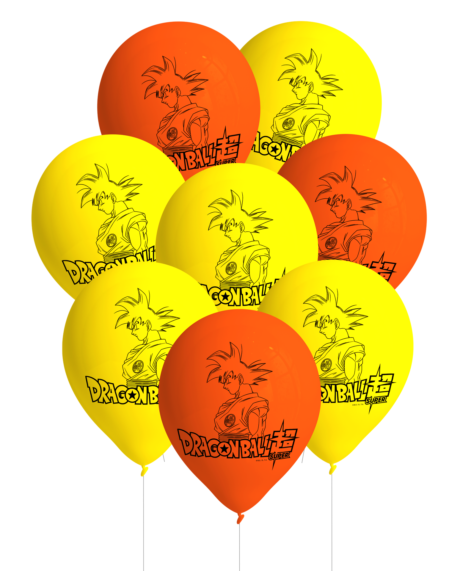 8 Globos Latex Dragon Ball