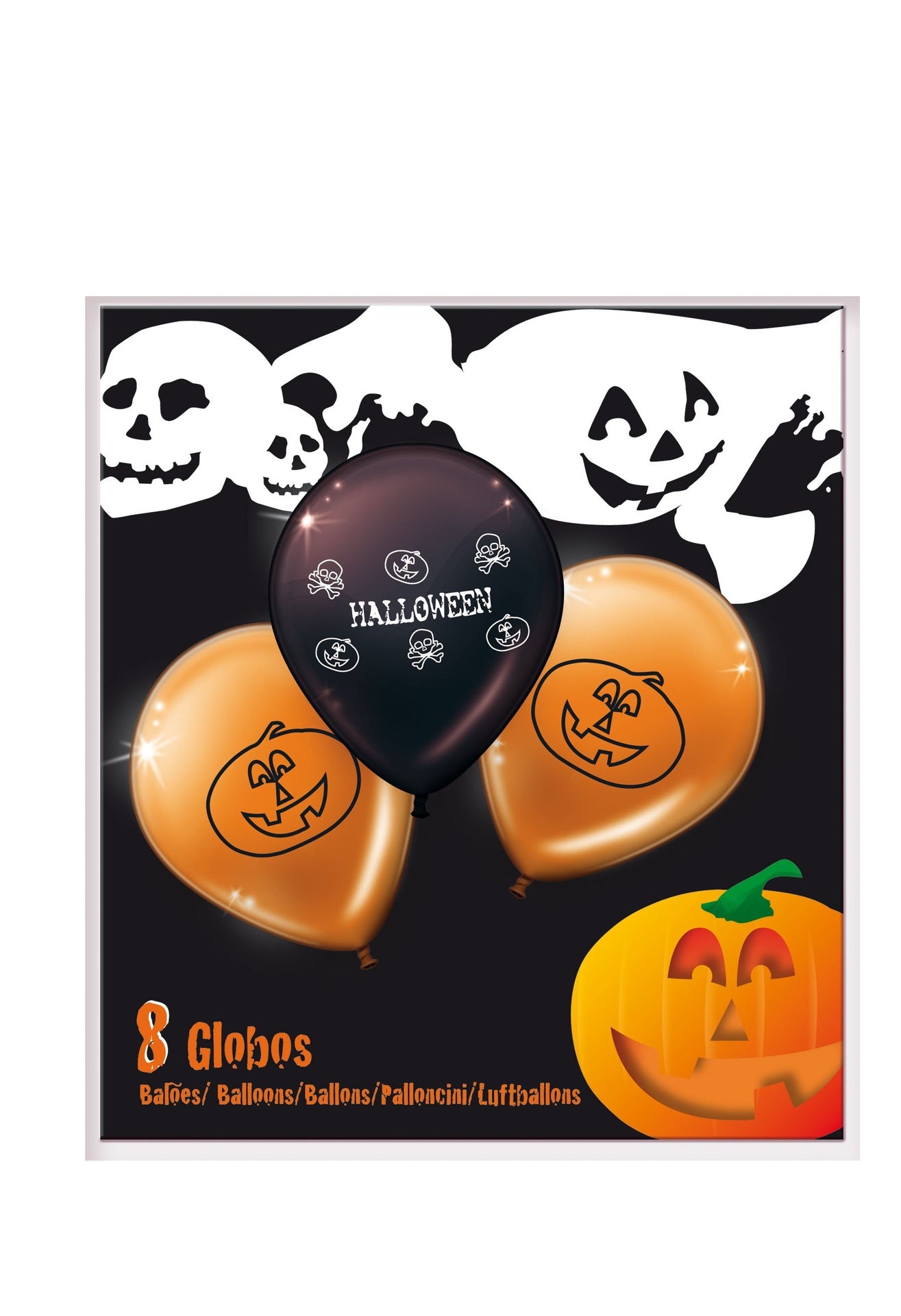 8 Globos Latex Halloween