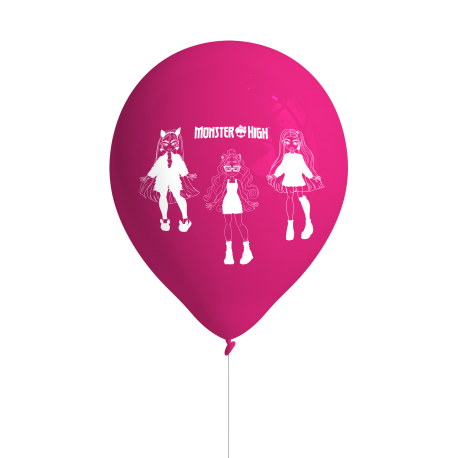 8 ballons en latex Monster High
