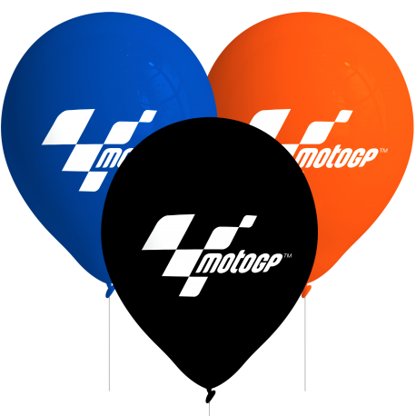 8 ballons en latex Moto GP