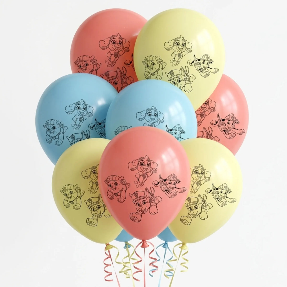 8 Paw Patrol Latex Balloons