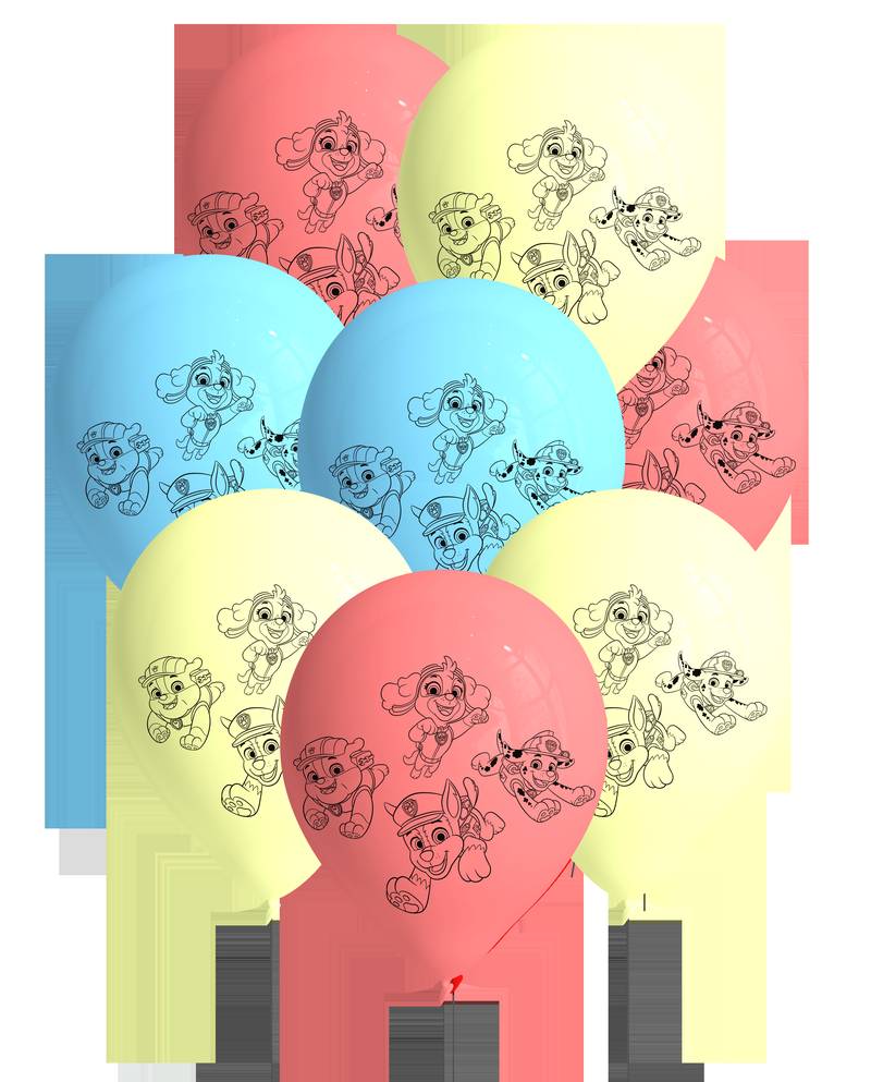 8 ballons en latex Pat' Patrouille