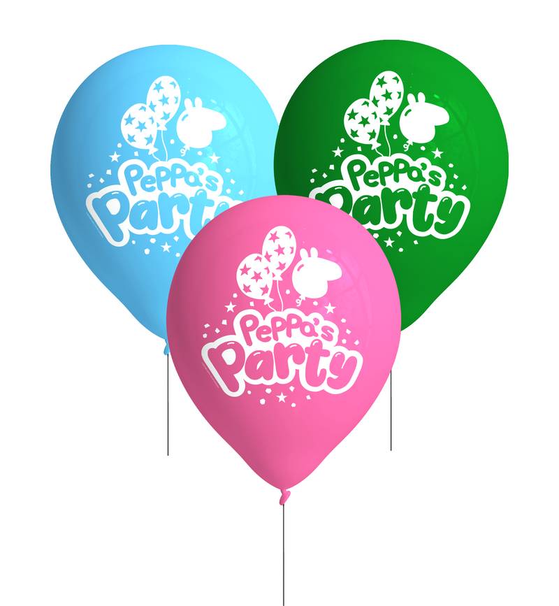 8 palloncini in lattice di Peppa Pig