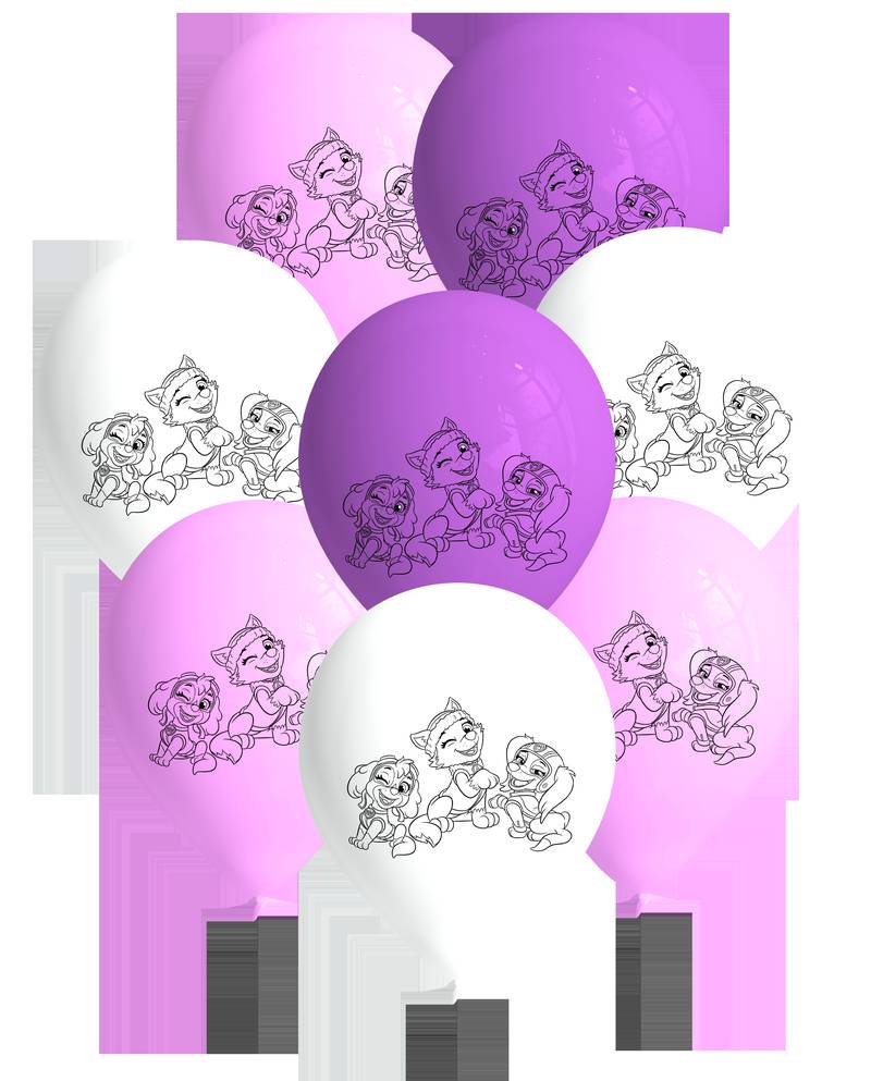 8 Globos Latex Skye