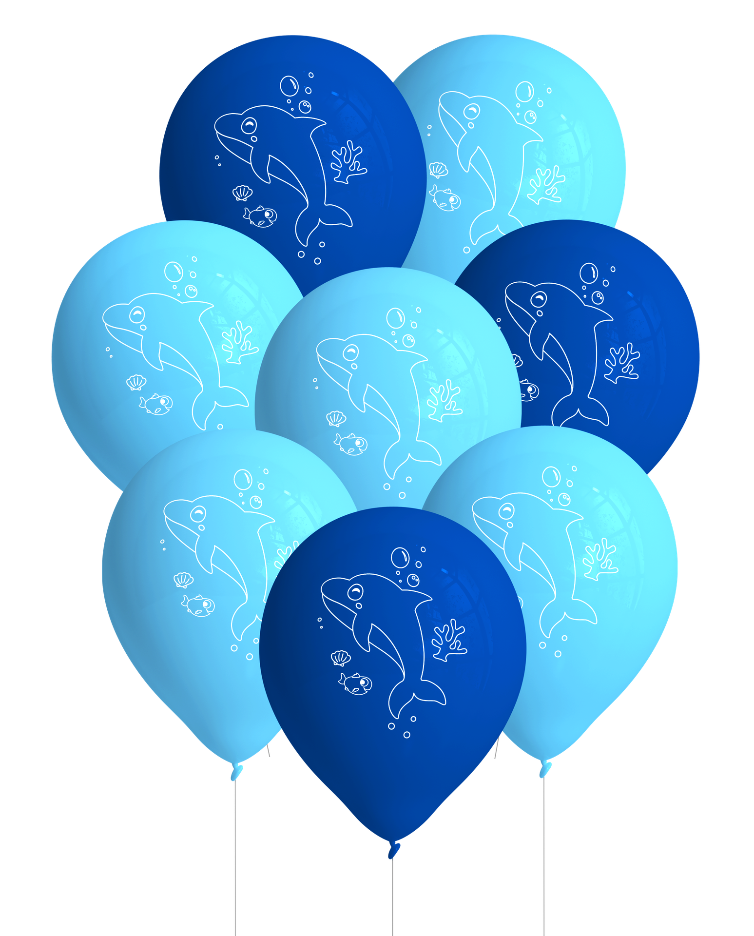 8 Globos Ocean Party