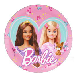 8 PIATTI BARBIE 18 CM