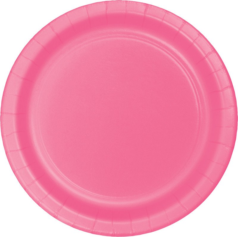 8 PLATOS 18 CM CANDY PINK