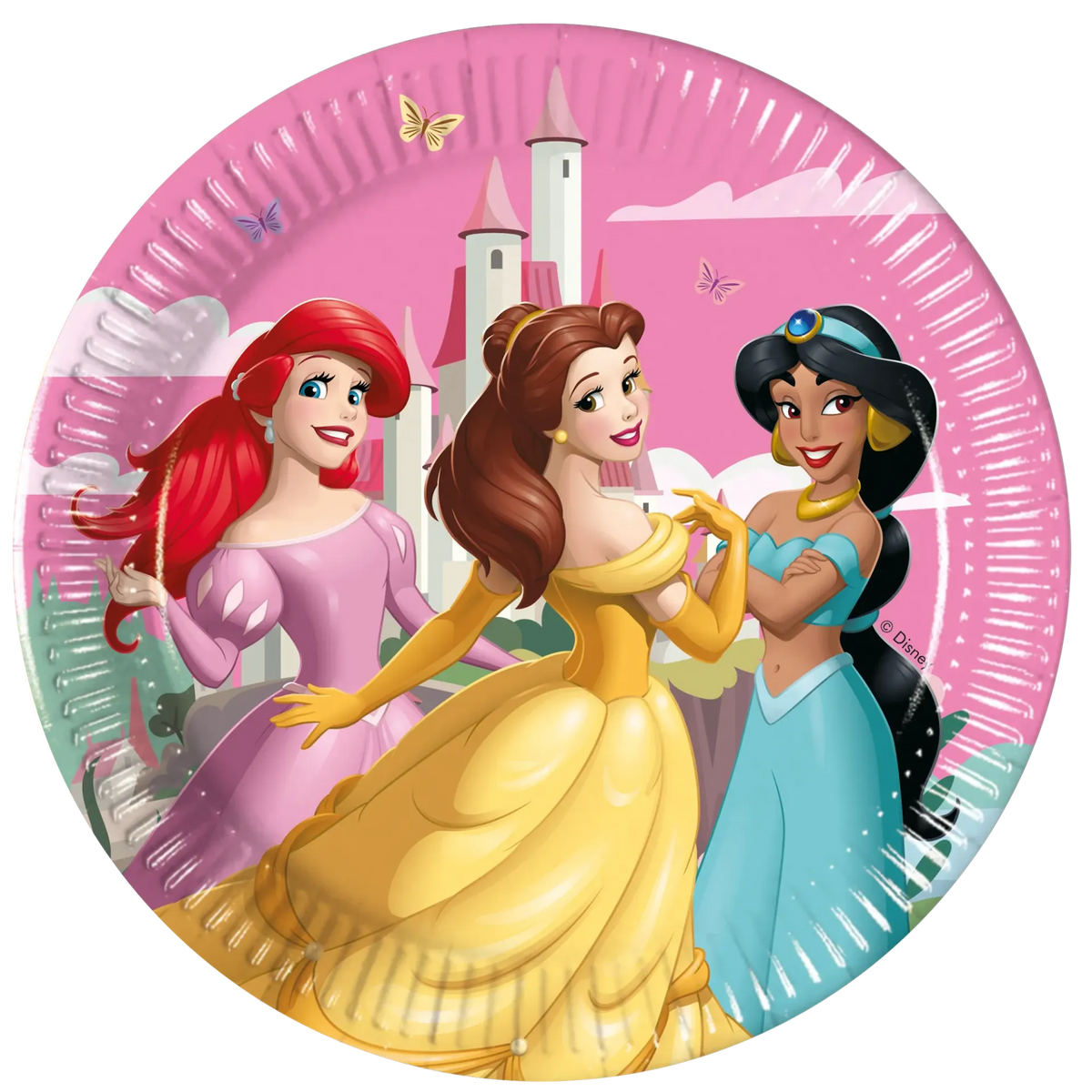 8 PIATTI PRINCIPESSE DISNEY WORLD DA 20 CM
