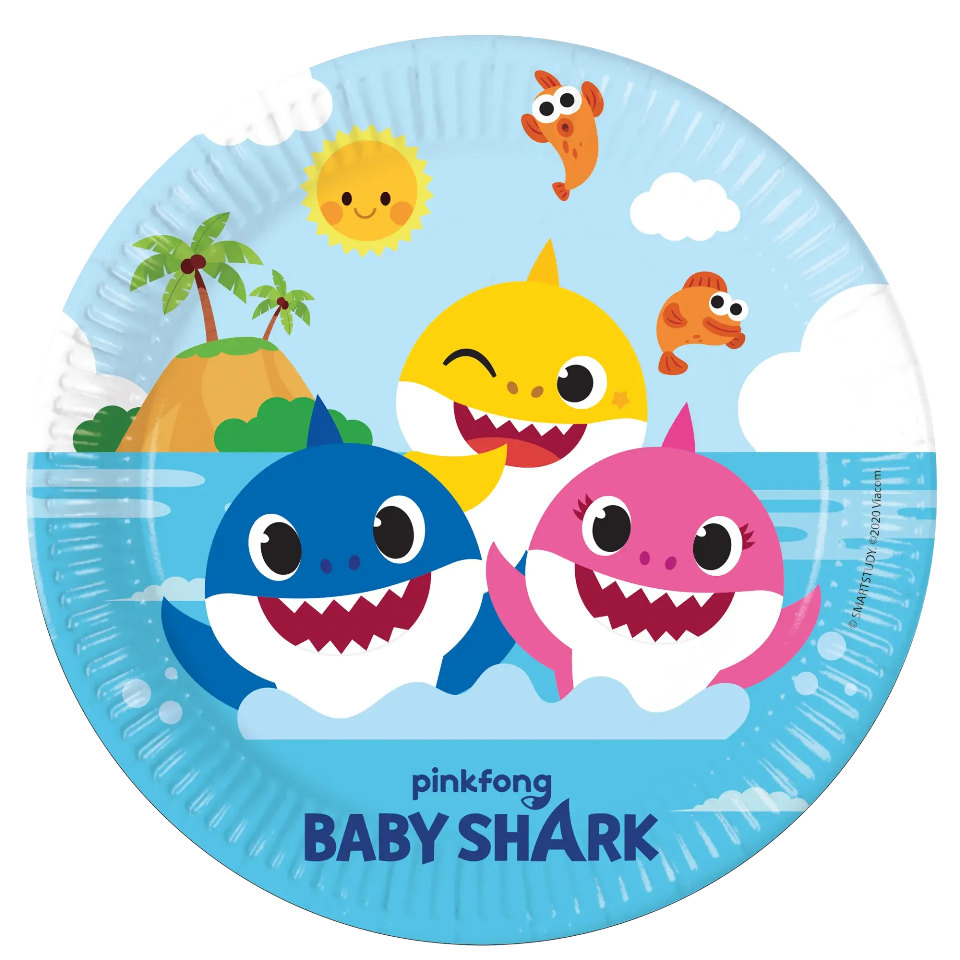 8 PLATOS 23 CM BABY SHARK