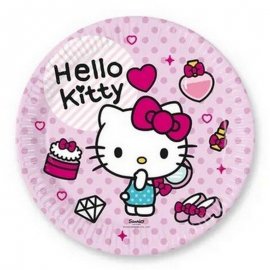 8 PLATOS 23 CM HELLO KITTY