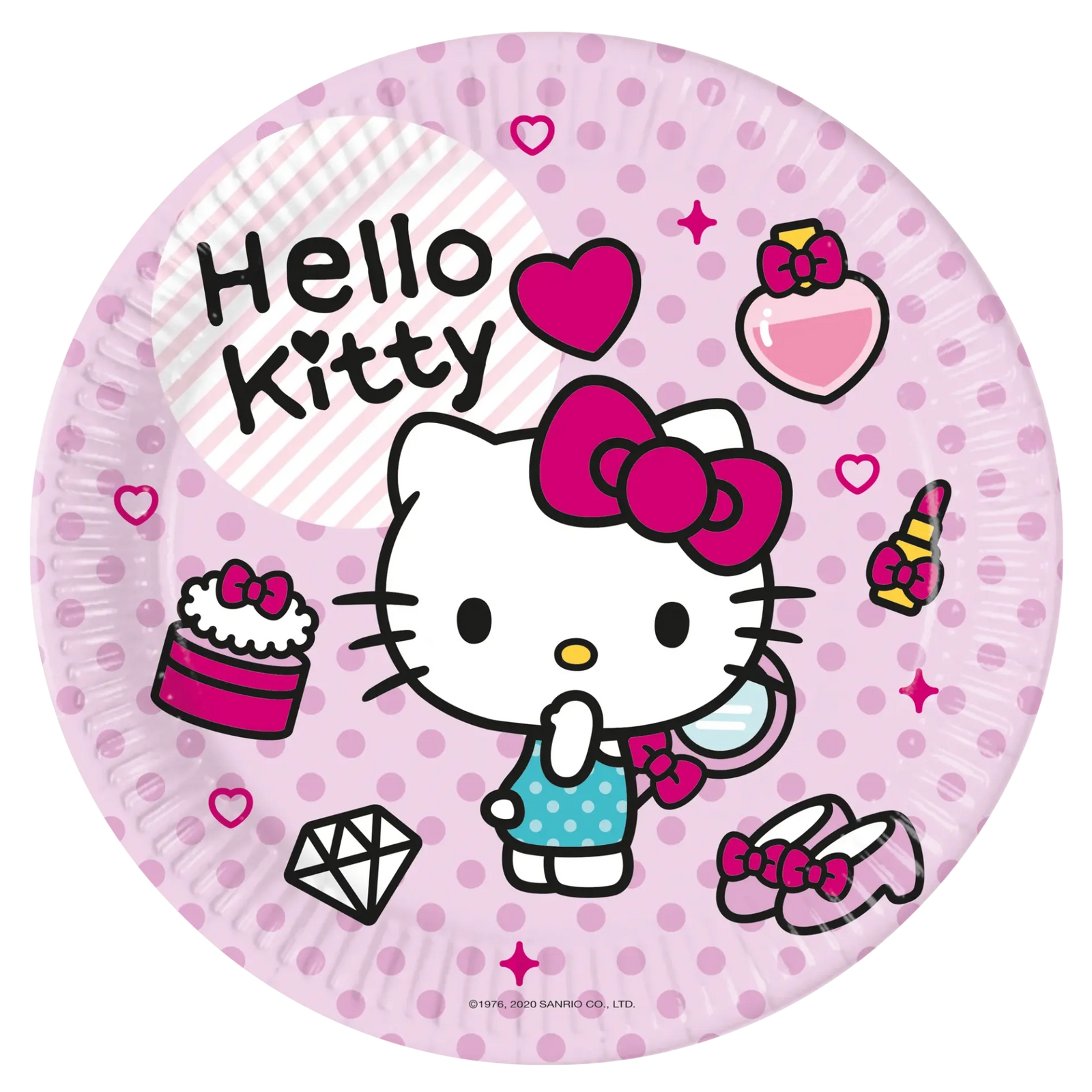 8 PLATOS 23 CM HELLO KITTY