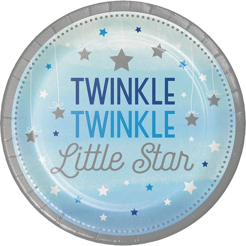 8 PIATTI 23 CM ONE LITTLE STAR - BOY