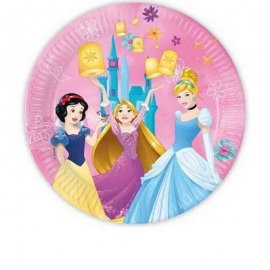 8 PLATOS 23 CM PRINCESAS DISNEY