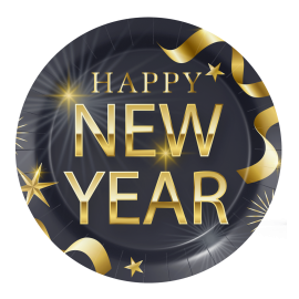 8 PIATTI FELICE ANNO NUOVO 18 CM