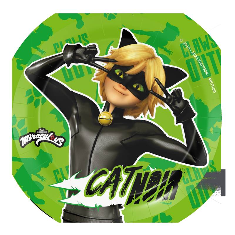 8 Piatti 18 Cm Cat Noir