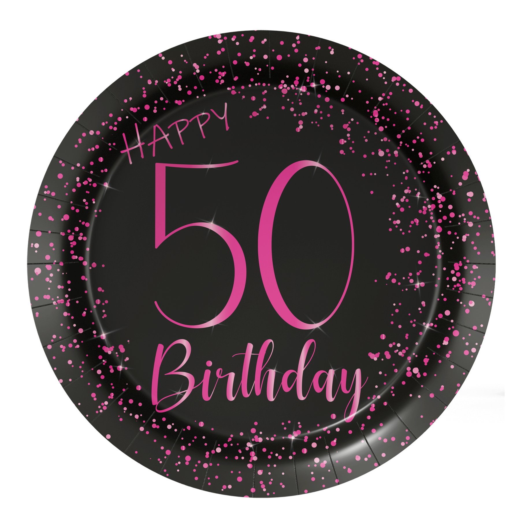 8 Platos 18 cm Elegant Pink 50 años