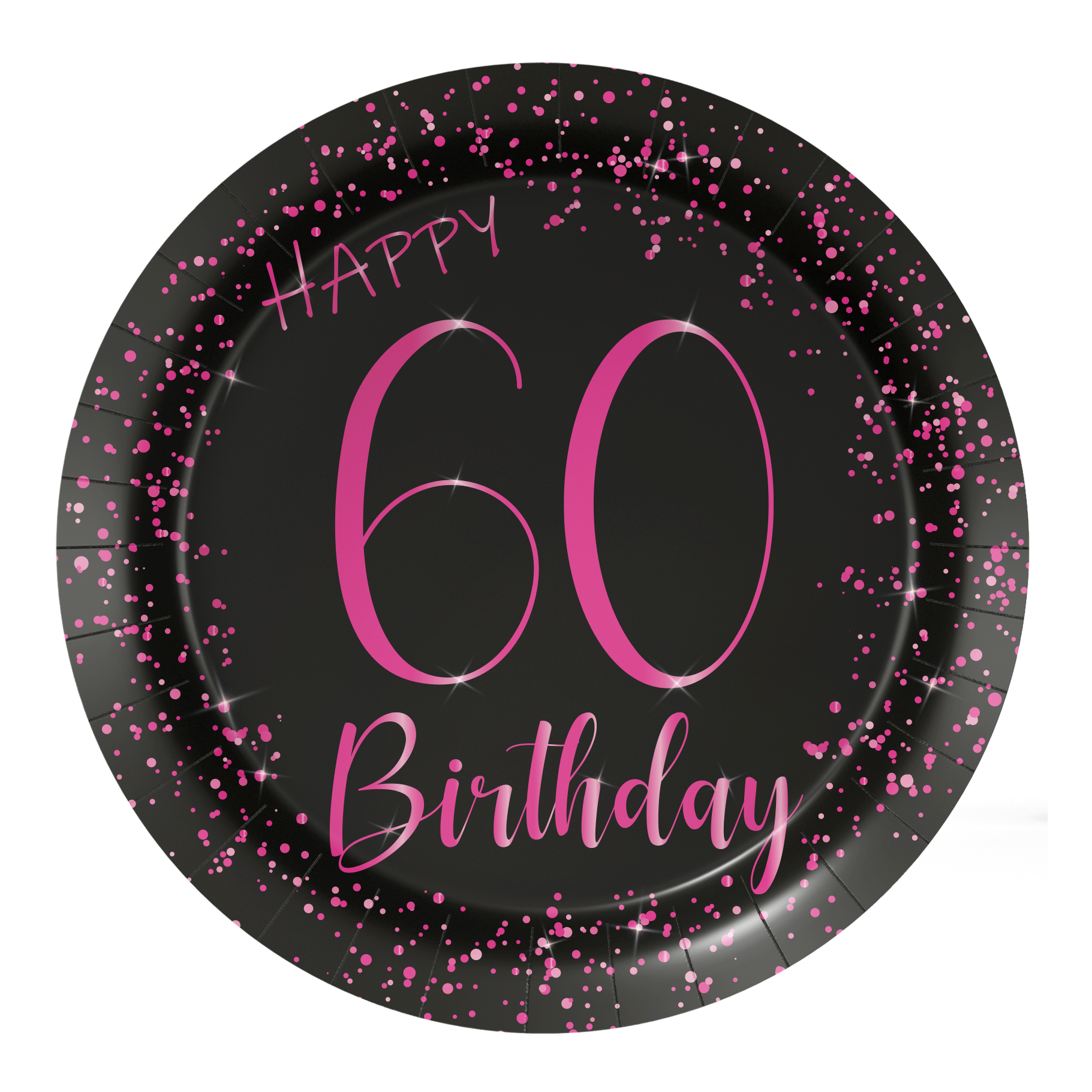 8 Platos 18 cm Elegant Pink 60 años