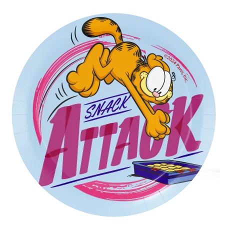 8 Platos 18 cm Garfield