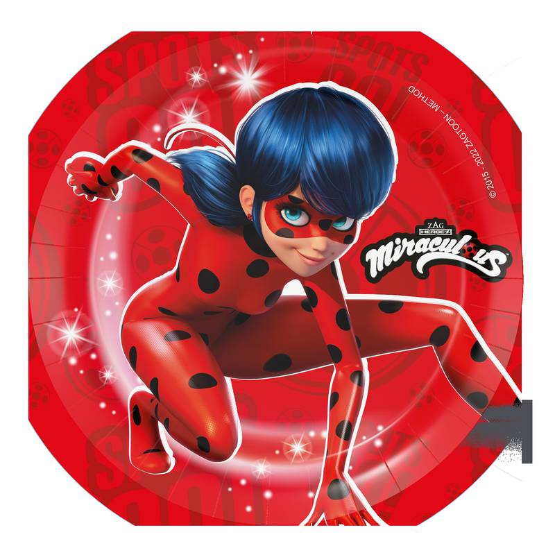 8 Platos 18 Cm Ladybug