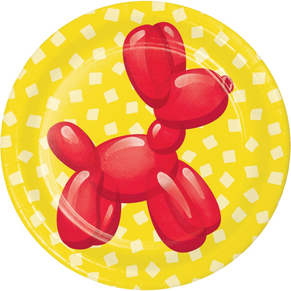 8 Platos 18 cm PARTY BALLOON ANIMALS