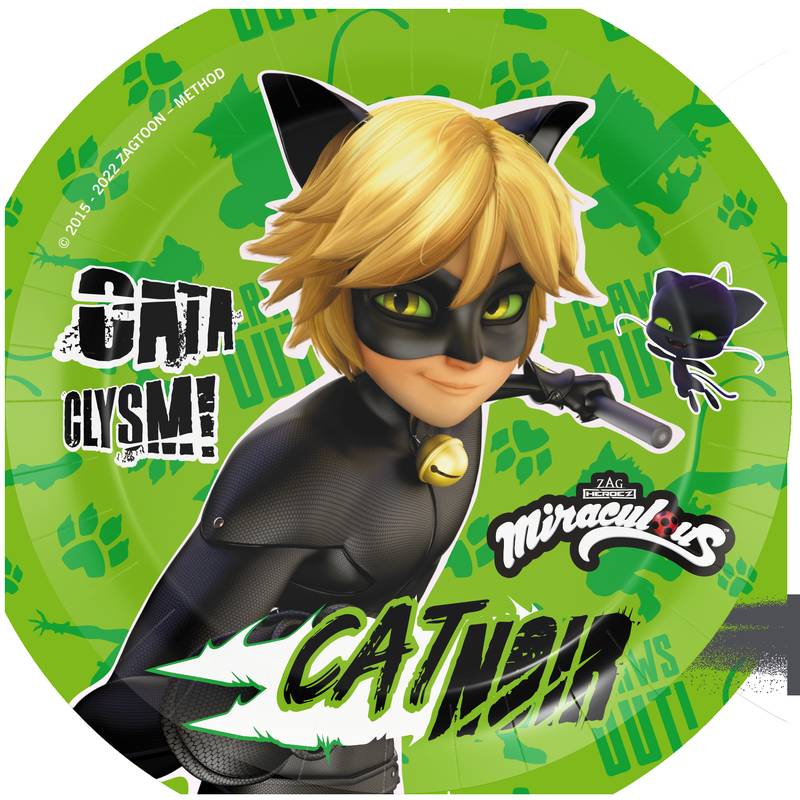 8 Piatti 23 Cm Cat Noir