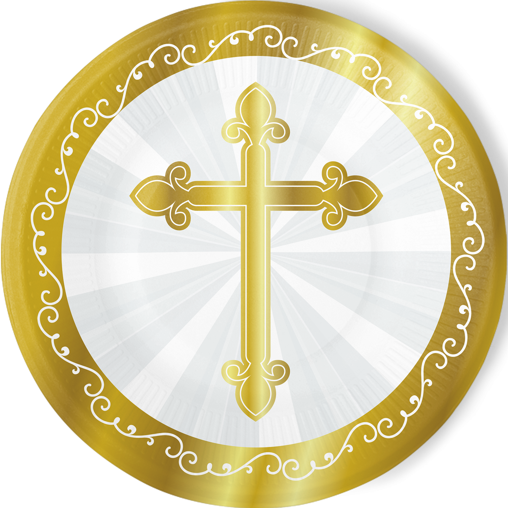 8 Platos 23 Cm Divinity Gold