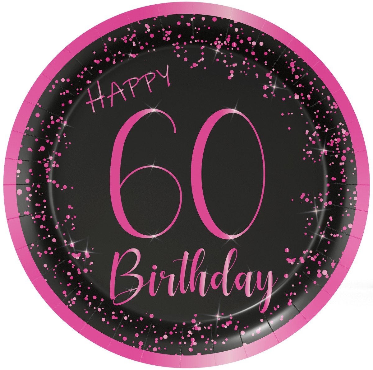 8 Platos 23 cm Elegant Pink 60 años