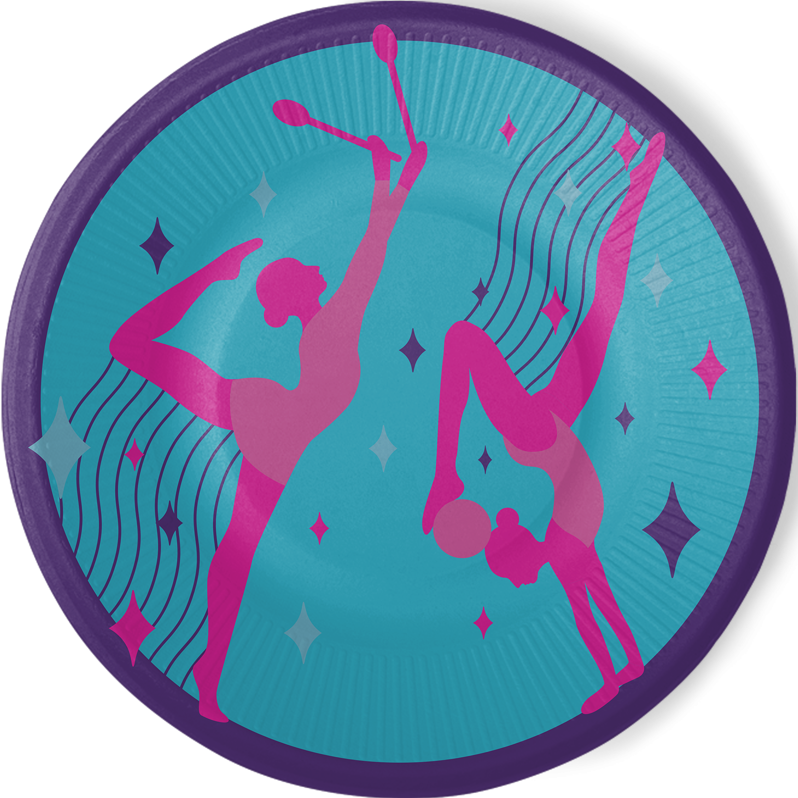 8 Platos 23 cm GYMNASTICS PARTY