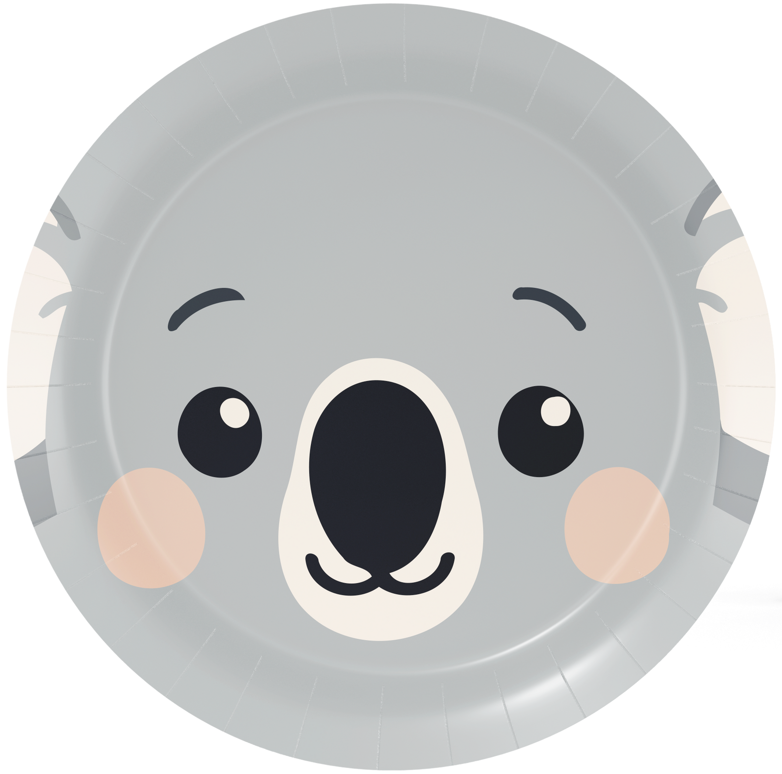 8 Piatti 23 cm KOALA FACCE DI ANIMALI
