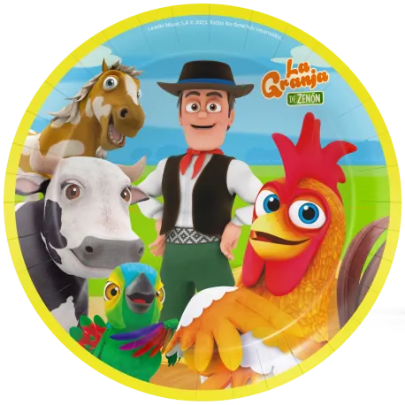 8 Platos 23 cm La Granja De Zenon