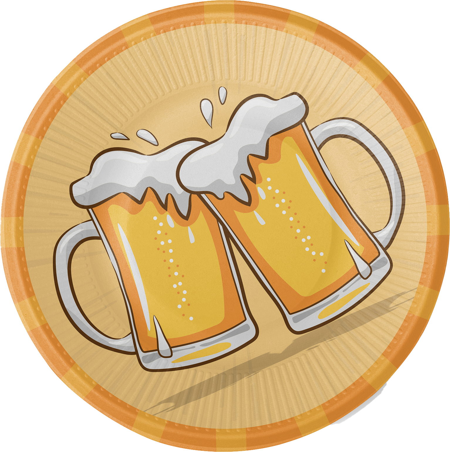 8 Platos Cerveza Beer 23 cm