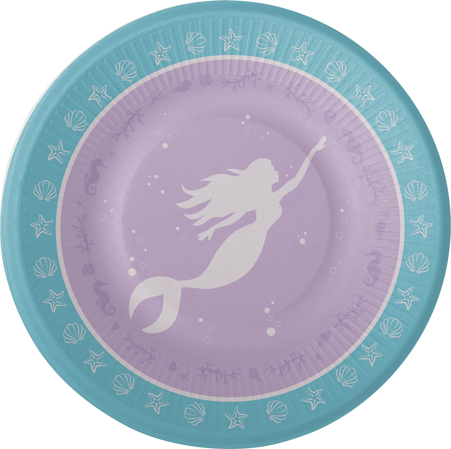 8 Platos Mermaid Shine 23 cm