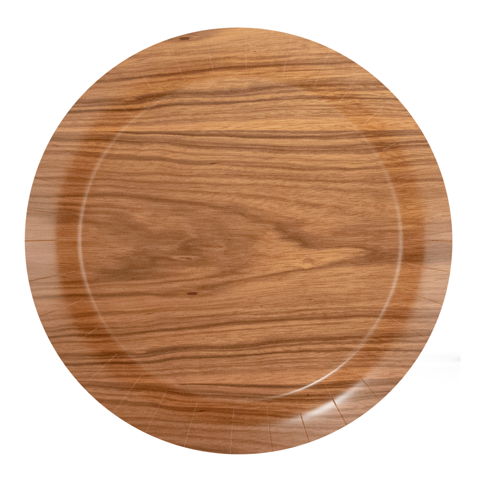 8 assiettes en bois de 18 cm