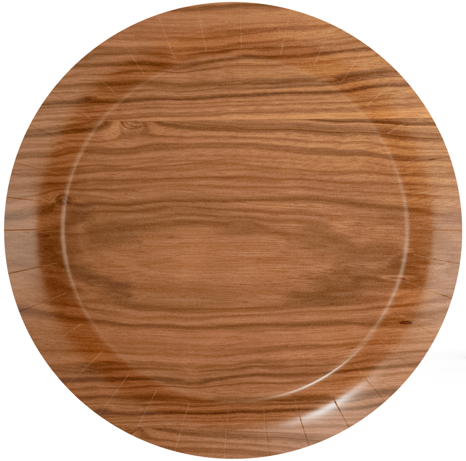 8 Platos Wooden 23 cm