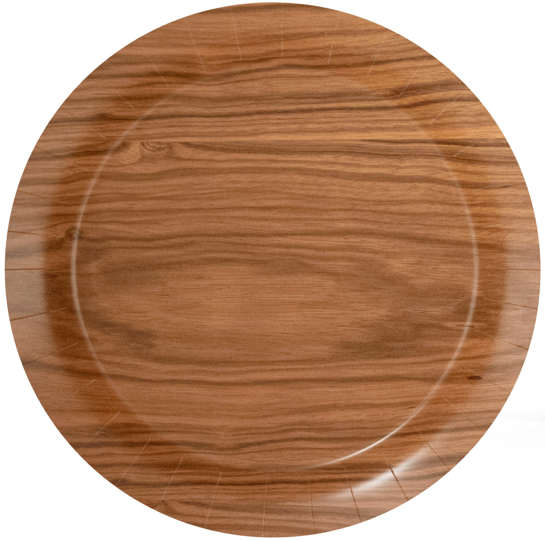 8 Platos Wooden 23 cm