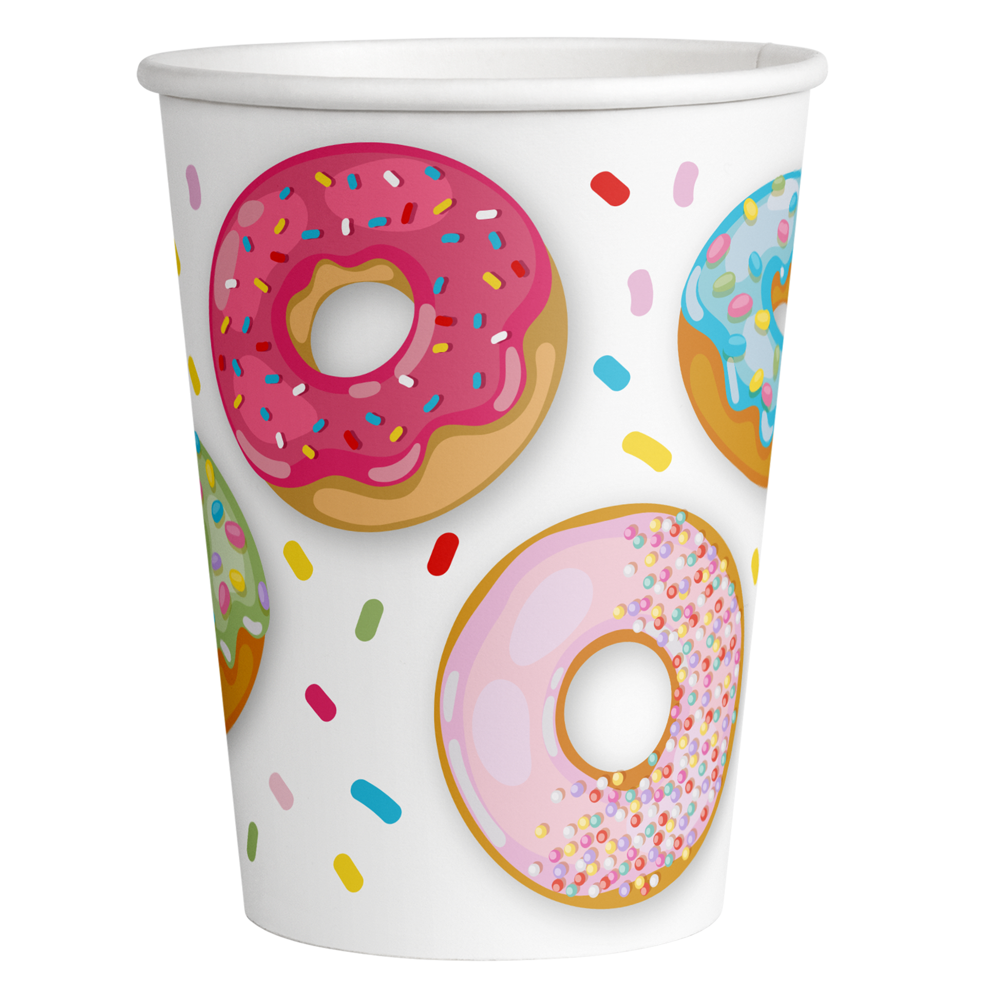 8 VASOS 250 ML DONUT TIME