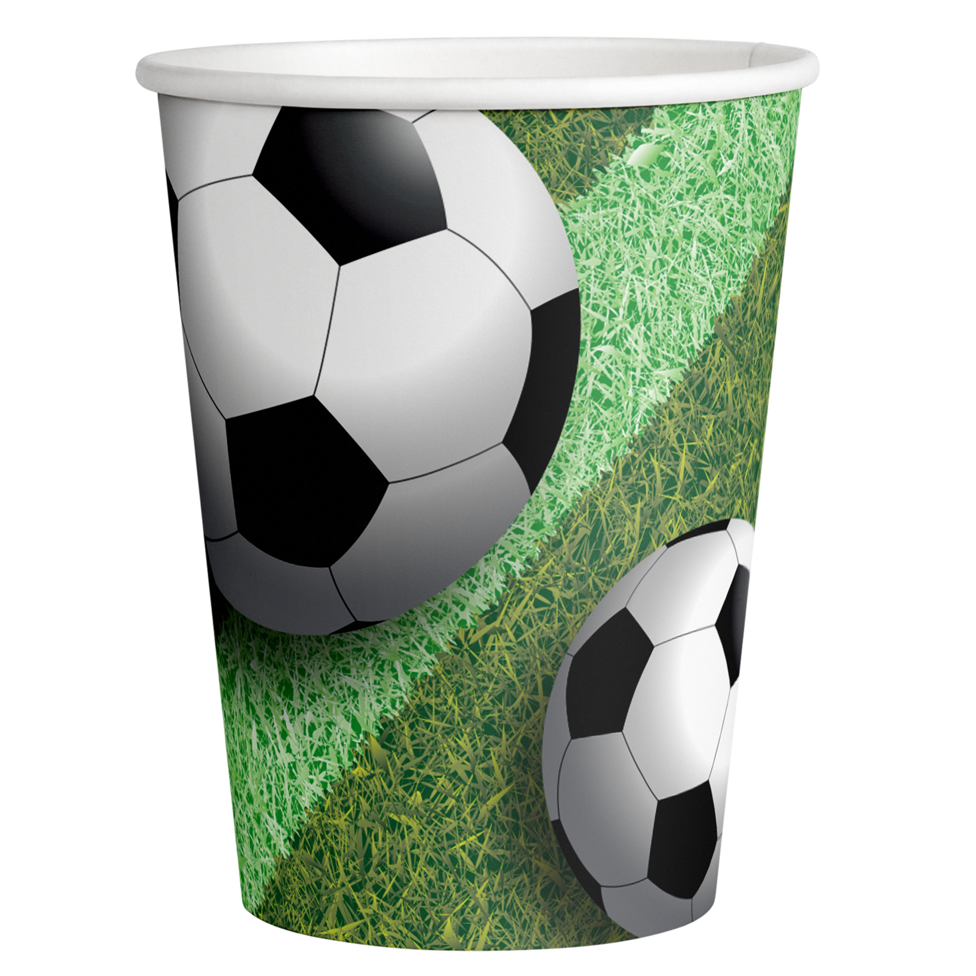 8 VASOS FÚTBOL 250 ml