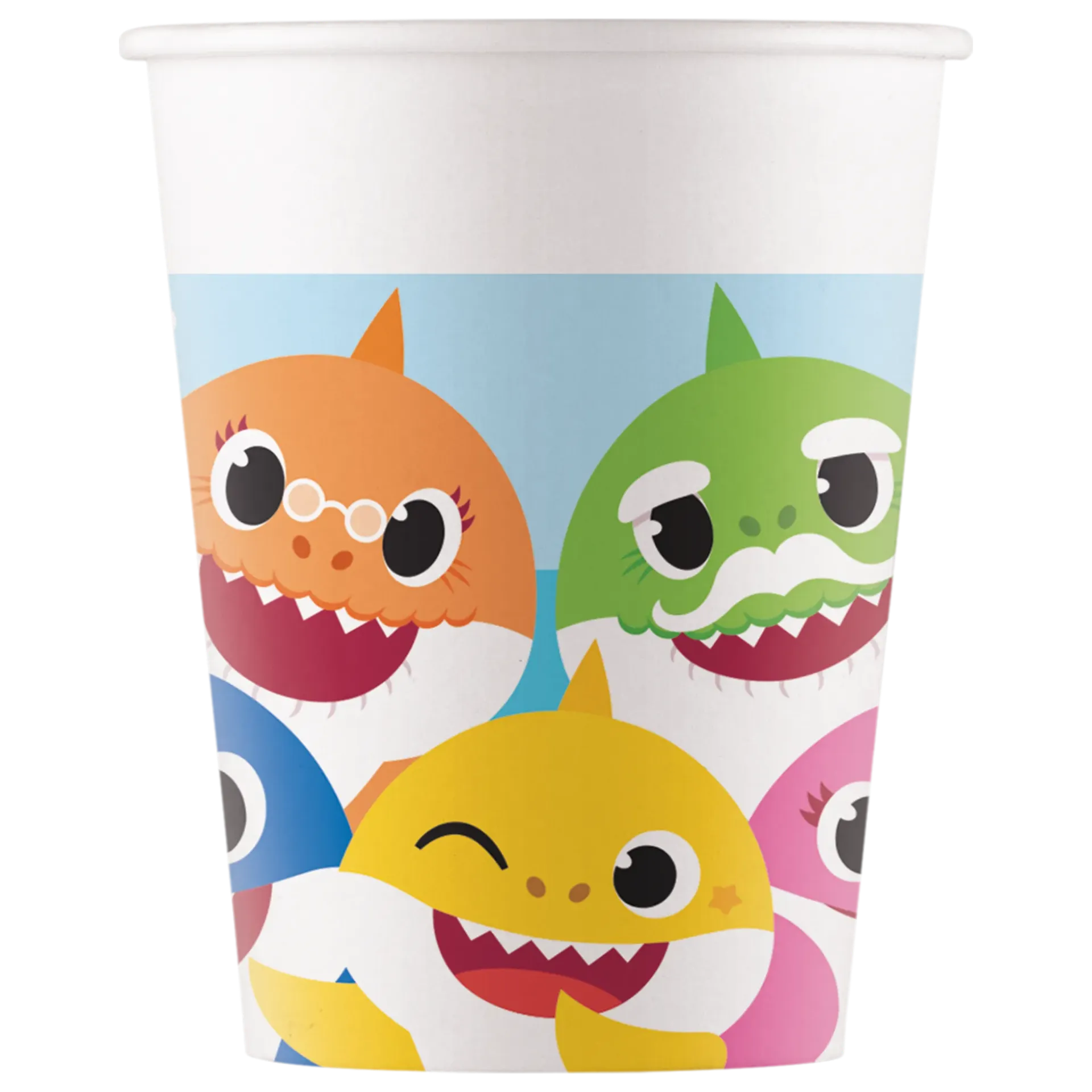 8 VASOS DE PAPEL BABY SHARK