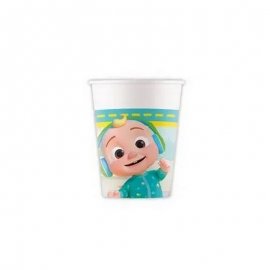 8 VASOS DE PAPEL COCOMELON