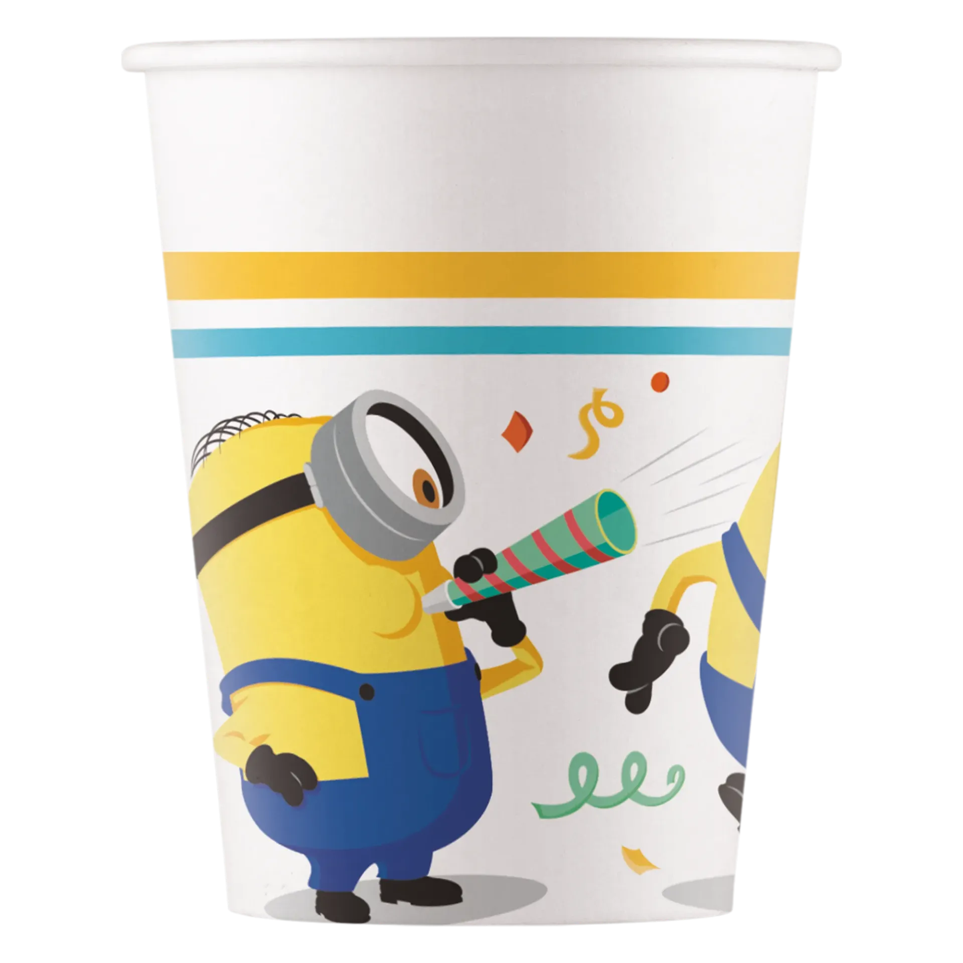 8 VASOS DE PAPEL MINIONS