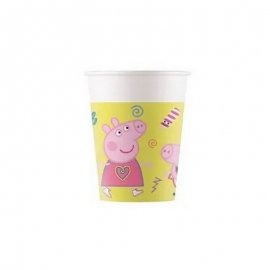 8 VASOS DE PAPEL PEPPA PIG