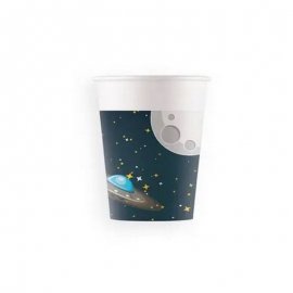 8 VASOS DE PAPEL ROCKET SPACE