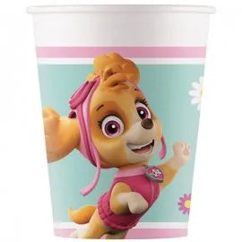 8 BICCHIERI DI CARTA PAW PATROL SKYE