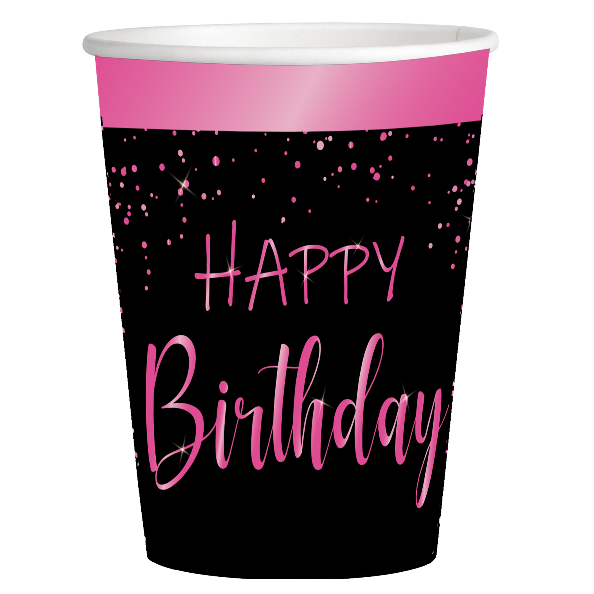 8 VASOS ELEGANT PINK 250 ml