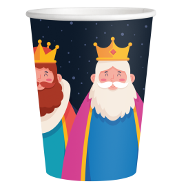 8 VASOS REYES MAGOS 250 ml