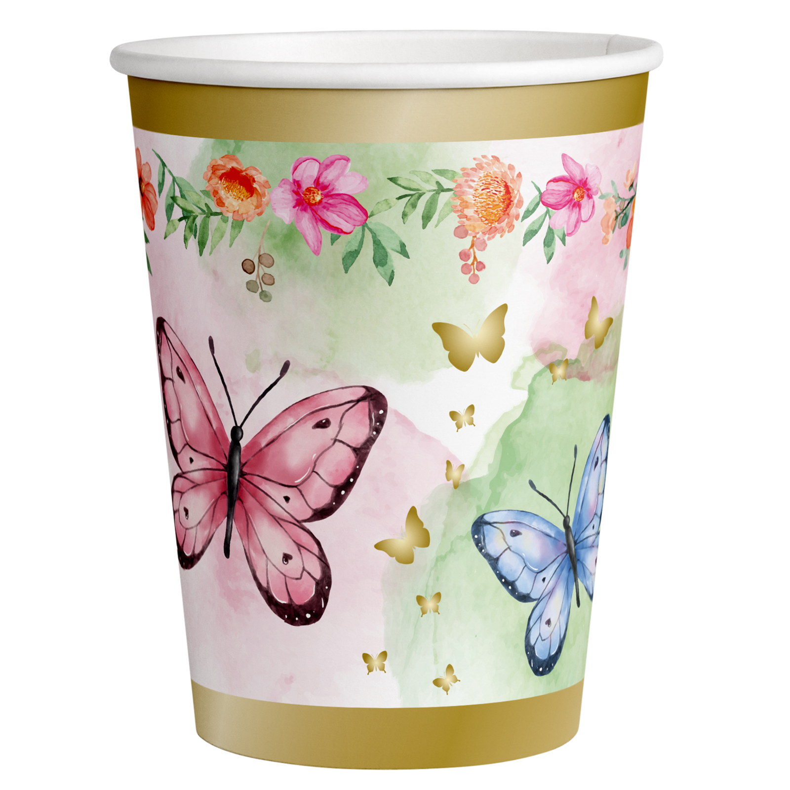 8 bicchieri Butterfly Shimmer da 250 ml