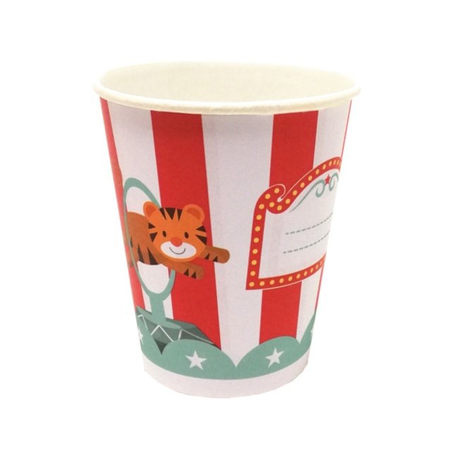 8 Vasos Circo 250 ml