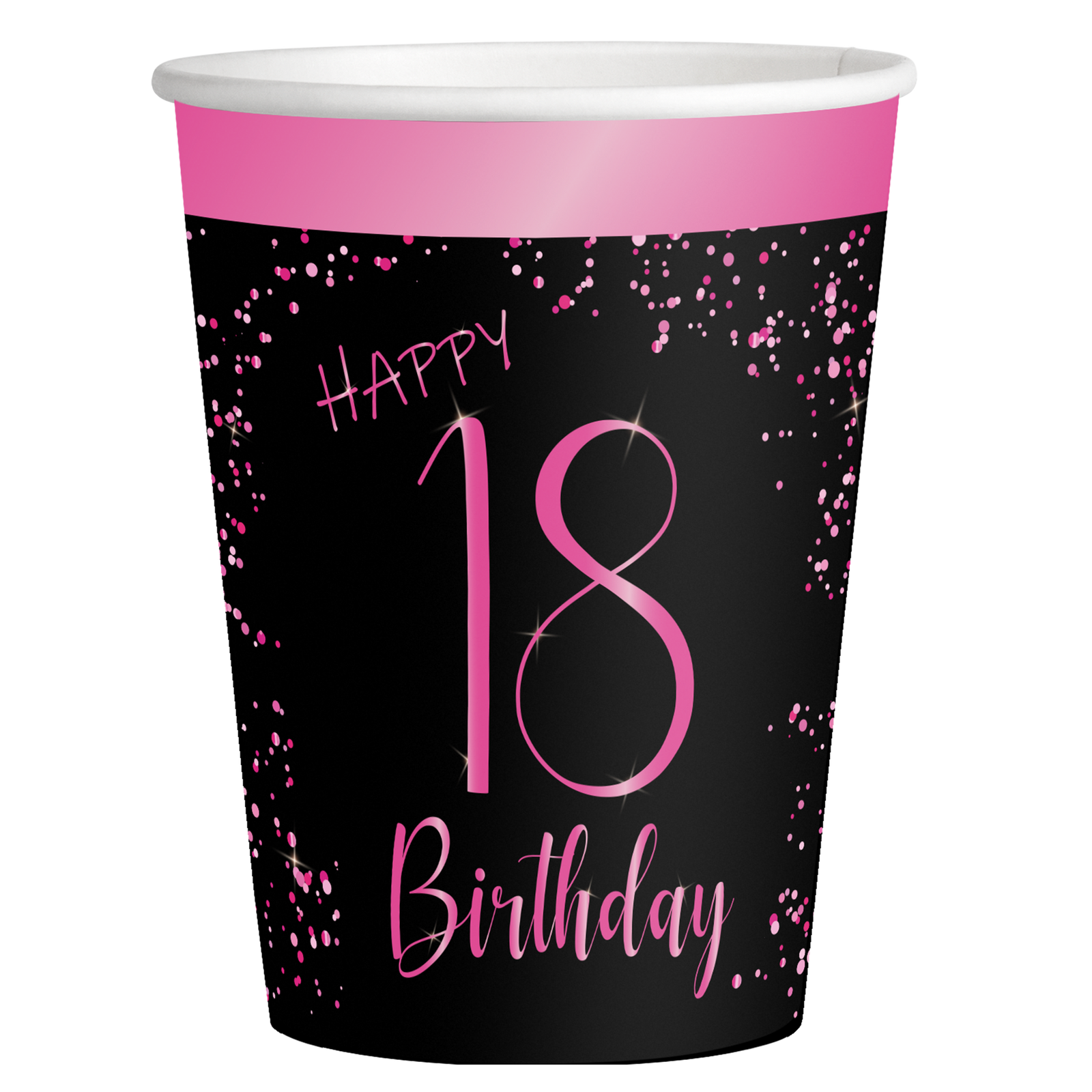 8 Vasos Elegant Pink 18 años 250 ml